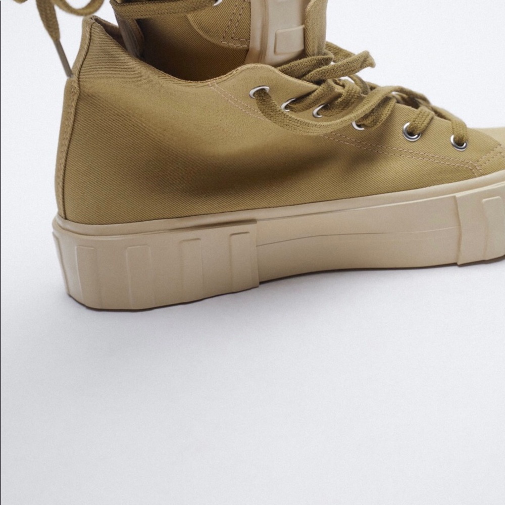 Zara canvas hightop sneakers - Picture 5 of 5